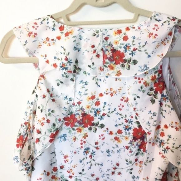 🎉 HP 🎉 PARKER NEW NWT DITSY COLD SHOULDER DRESS SIZE MEDIUM - Picture 10 of 11